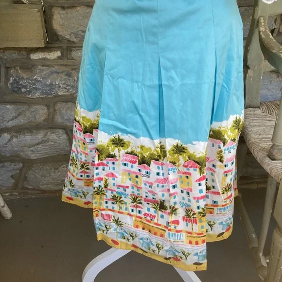 Talbots Santorini Print Skirt NWT Size 4 - Picture 7 of 16